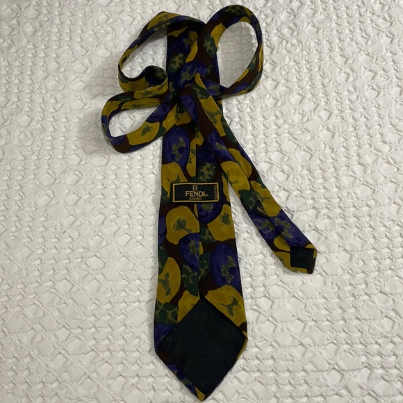 Fendi 100% Silk ‘Made in Italy’ Tie - Picture 4 of 8